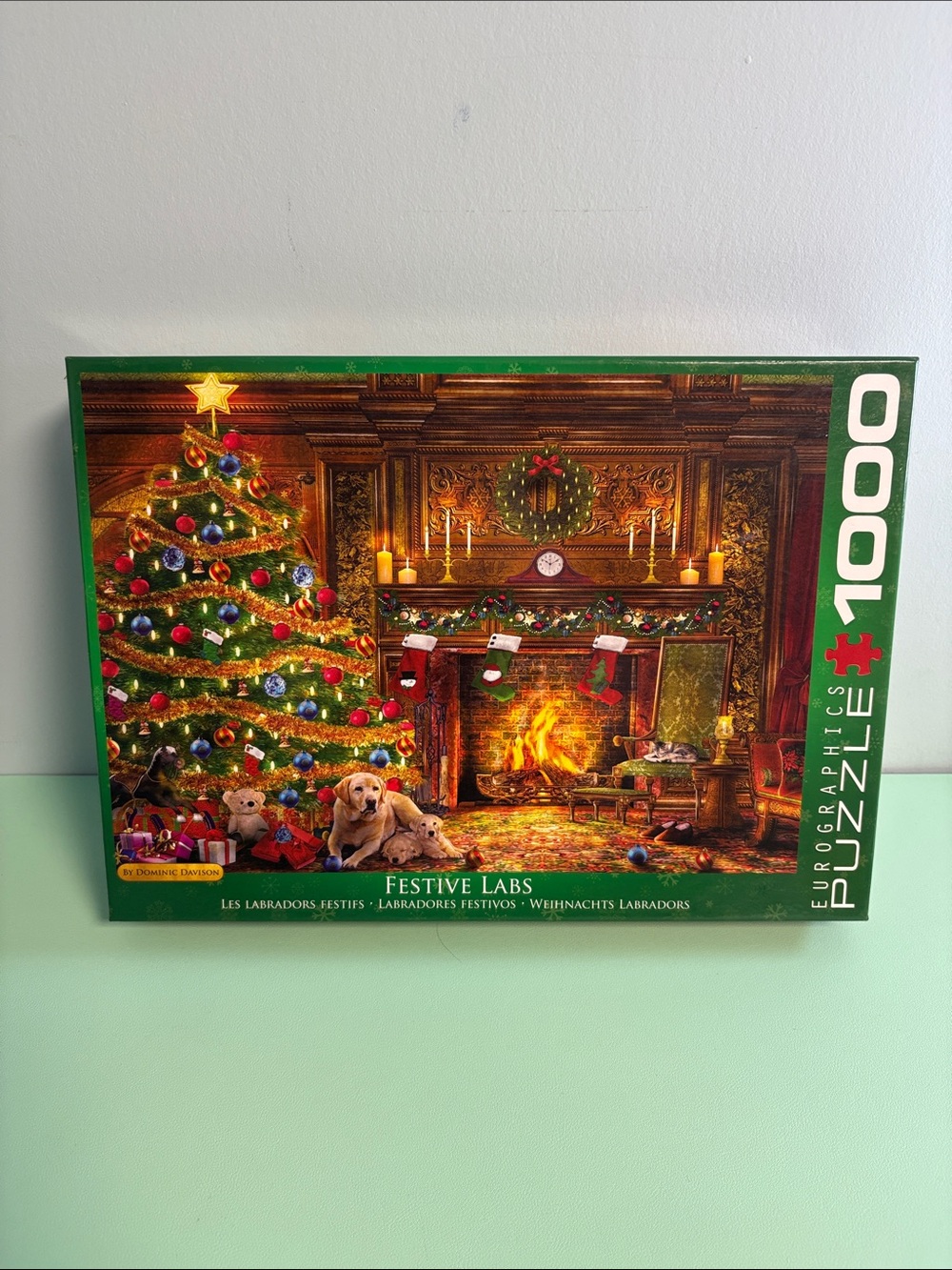 Eurographics Puzzle Festive Labs 1000 Jigsaw Puzzle Pieces, Christmas Holiday